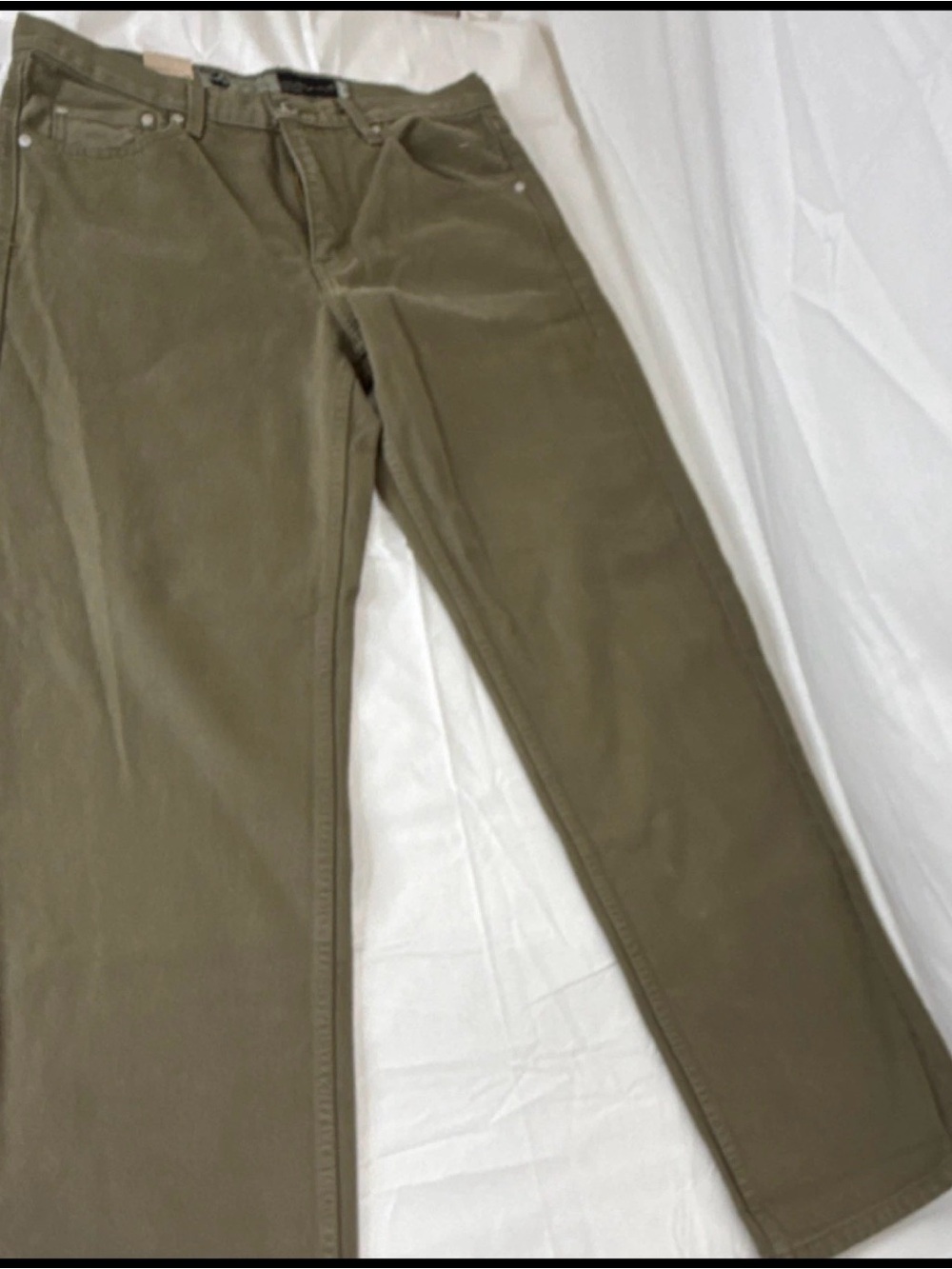 Levi's SilverTab Loose Fit Olive Denim Jeans Straight 5-Pocket Men's